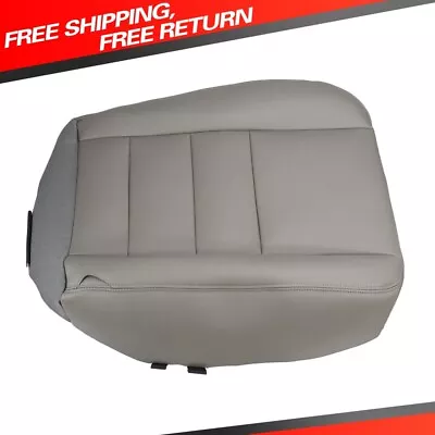 For 2002-2007 Ford F250 F350 Super Duty Driver Bottom Leather Seat Cover Gray • $14.99