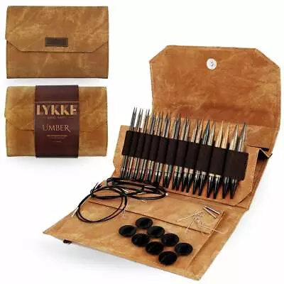 $112.50 • Buy Lykke Interchangeable Knitting Needle Sets; Driftwood, Indigo, Umber, & Grove