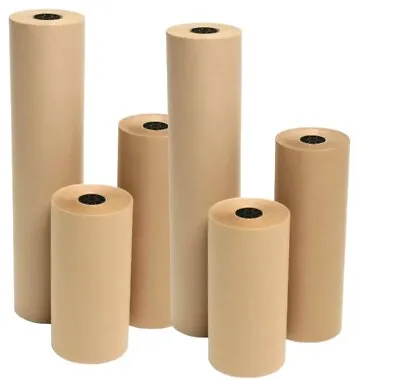 Kraft Paper 90gsm Wrapping Craft Brown Paper Roll Mult-listing • £5.99
