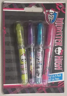 Monster High Freaky-Fab 4 Pack Mini Gel Pens • $5.99
