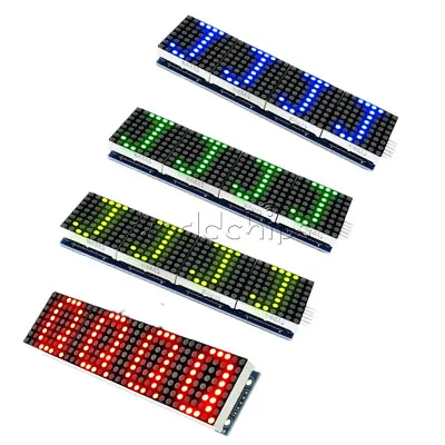 £5.73 • Buy MAX7219 Microcontroller 4 In 1 Display LED Dot Matrix Module 4 Colors +5P Line