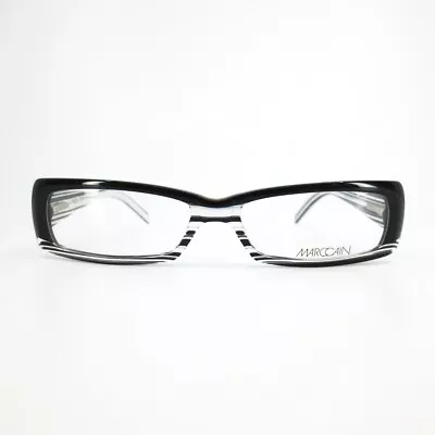 Marc Cain Eyeglasses 8645 SW Black White Rectangular Frames 51[]14 135 Mm • $49.99