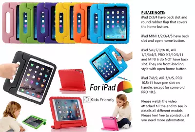 Kids SHOCKPROOF IPad Case Cover IPad 2nd 3rd 4th 5th 6th 7th 8th 9th 10 Mini Air • $26.95