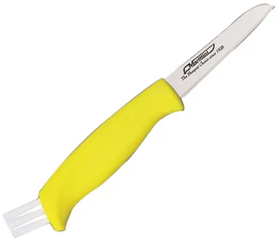 Marttiini Mushroom Yellow Stainless Fixed Blade Knife W/ Belt Sheath 709012 • $27.85