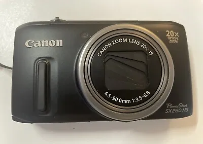 Canon PowerShot SX260 HS 12.1MP Digital Camera - Black (SX260HS) • $190