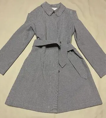 BURBERRY LONDON Trench Coat Raincoat White Black Women's Size M From Japan • $344.39