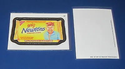 Wacky Packages Ans11 Die-cut #37 Wig Newtons     @@ Rare @@ • $3.95