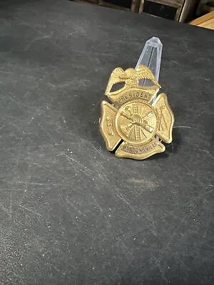 Obsolete Retired Volunteer Fire Department Badge LAYTONSVILLE Md President • $49.99