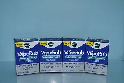 Lot Of 4 Vicks VapoRub Advanced Plus Ointment 2.82 Oz Each Exp. 05/2025 • $40