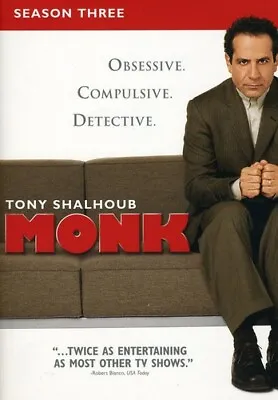 Monk: Season 3 Tony Shalhoub Bitty Schram Ted Levine Jason Gray-Stanford Dvd • $6.49