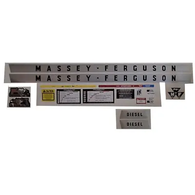 Complete 18 Piece Set Decal Kit Fits Massey Ferguson Tractor 135MF 135 • $57.99