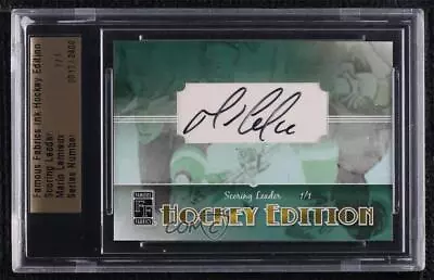 2010 Famous Fabrics Ink Hockey Edition Scoring Leader 1/1 Mario Lemieux Auto 4f5 • $252.21