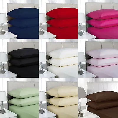 £5.75 • Buy 25CM Microfiber Fitted Sheet Single Double Super King Bed Size 