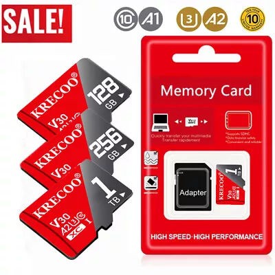 Ultra Micro SD Card 64GB/128GB/256GB 1TB Class 10 U3 A2 SDHC/SDXC TF Memory Card • £7.99