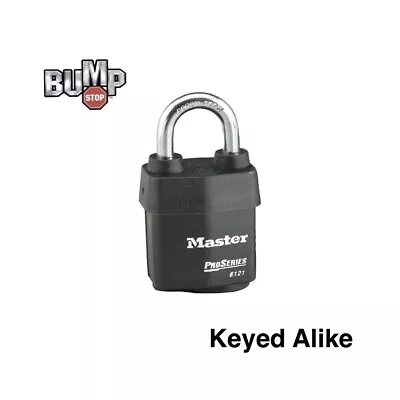 Master Lock Pro Series - (1) High Security Padlock Keyed Alike 6121NKA-1 • $30.49