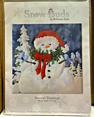 Season's Tweetings By McKenna Ryan Snow Buds Quilt Pattern Block 8 Snowman • $15.29