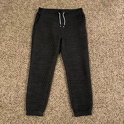 Marine Layer Womens Sweatpants Grey Size M Medium Quilted Jogger • $26.99