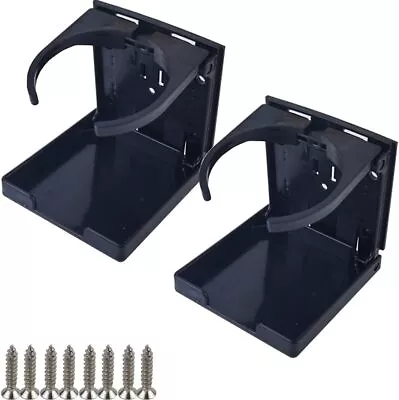 2x Universal Car Van Folding Cup Holder Drink Holders Vehicle Boat Camper Truck • $13.17