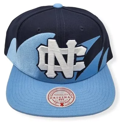 NEW!! Mitchell & Ness UNC North Carolina Tar Heels Sharktooth Snapback Hat NWT!! • $32