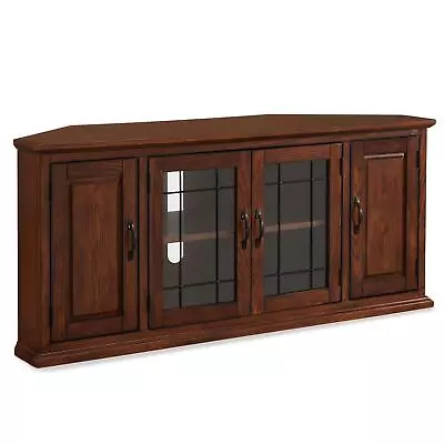 Leick 80386 Riley Holliday TV Stand Hand Applied Burnished Oak Finish Hardwood • $577.67