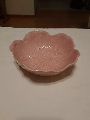 Pink Bordallo Pinheiro Soup Bowl Portugal • $32