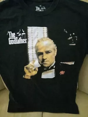 MEN'S Black MARLON BRANDO THE GODFATHER T-SHIRT S Small • $9.98