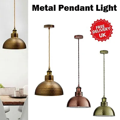 Modern Fashion Industrial Metal  Shade Loft Cafe Pendant Light Ceiling Lamp New • £25.60