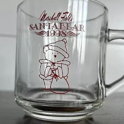 Vintage Marshall Field’s Santabear Glass Christmas Mug- 1998 • $5.88