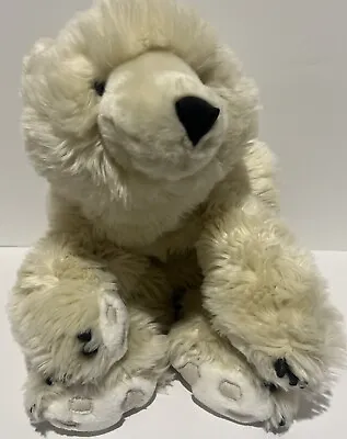 EUC DITZ DESIGNS Realistic Polar Bear 27” Weighted Stuffed Plush The Hen House • $74.99