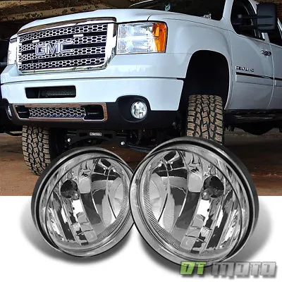 2007-2013 GMC Sierra Bumper Fog Lights Lamps Left+Right Pair 2008 2009 2010 2011 • $19.99