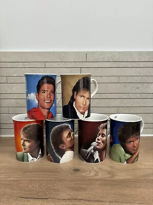 Collectable Cliff Richard Mugs X 6 Danbury Mint English Bone China 1999 • £30