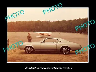 Old Large Historic Photo 1968 Buick Riviera Coupe Car Launch Press Photo • $8.50