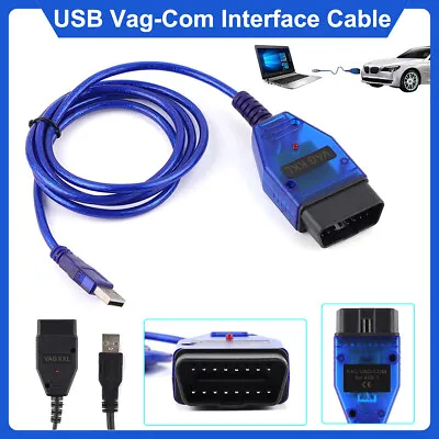 NEW For VW For Audi VAG-COM OBD2 KKL CH340 409.1 Interface Cable Test Line AUB • $10.99