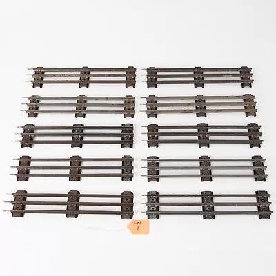 Lionel O Gauge Vintage NY Tubular Straight Track 10 Pieces Lot #1 • $29