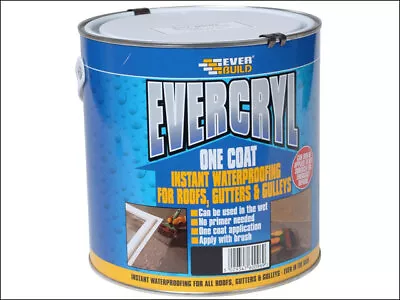 Everbuild EVBEVC02GR Evercryl One Coat Grey 2.5kg • £27.55