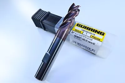 New 1/2  Guhring Solid Carbide End Mill 3-1/2  Long Length Machinist Lathe Tool • $49.75