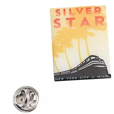 Amtrak Silver Star Collector Edition Michael Schwab Acrylic Lapel Hat Pin • $18.95