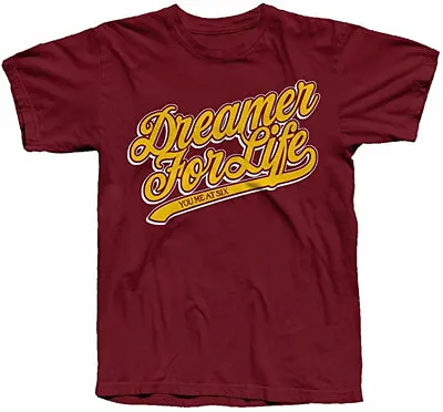 Official You Me At Six Dreamer For Life Mens Maroon T Shirt You Me At Six Tee • £14.95