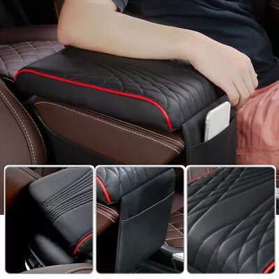 Car Armrest Pad Cover Center Console Box PU Leather Cushion Cover Accessories • $29.58
