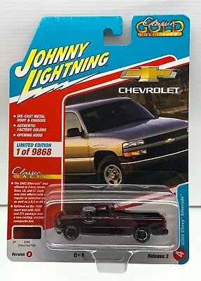 2022 JOHNNY LIGHTNING - 2002 Chevy Silverado - Cherry Red Classic Gold • $23.95