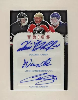 Hasek Vanbiesbrouck Joseph 2024 Metal Legends Trios Auto 1/1 🔥1 Of 1 RARE🔥 • $999.99