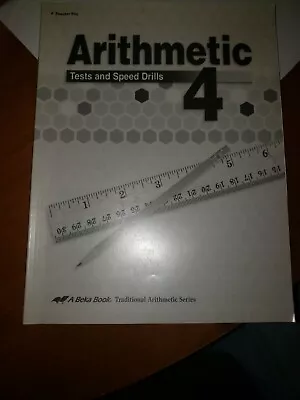 A Beka Arithmetic 4 Test And Speed Drills  • $6