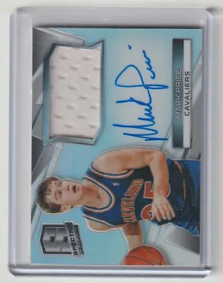 Mark Price 2014-15 Panini Spectra Game Used Memorabilia Autograph Auto 56/125 • $35