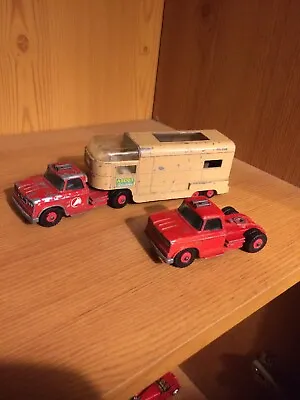 £1 • Buy Matchbox King Size Dodge Articulated Horse Box And Spare Tractor Unit.