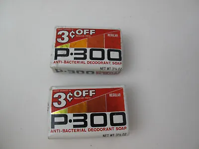 Vintage P-300 Lot Of 2 1970s '80s Bar Soap   3 1/2 Oz • £14.47