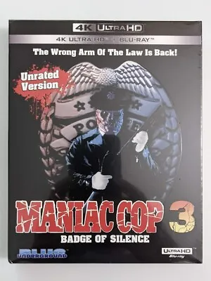 Maniac Cop 3: Badge Of Silence (4K Ultra HD + Blu-ray + Slipcover) Brand New • $37.99