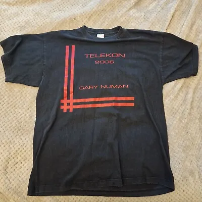 £24.95 • Buy Vintage Gary Numan Telekon 2008 T-Shirt XL Mens Black Red 
