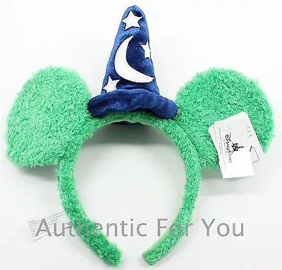 Disney 2015 Epcot Flower Garden Topiary Sorcerer Mickey Mouse Green Ear Headband • $94.95