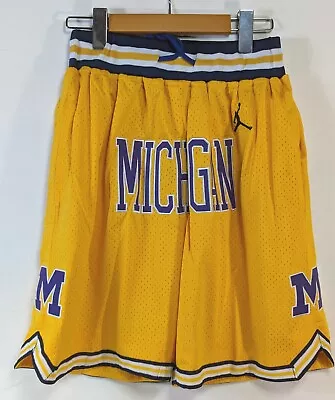 Michigan Wolverines Mens Small Basketball Shorts Fab Five Just Don Jumpman • $49.98