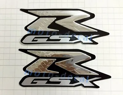 Raised 3D Chrome For GSXR 600 750 GSXR1000 Silver Streak Decal Fairing Sticker • $13.78